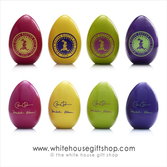 2010 Commemorative White House Easter Eggs - Set of 4 - New in Box - Picture 10 of 10